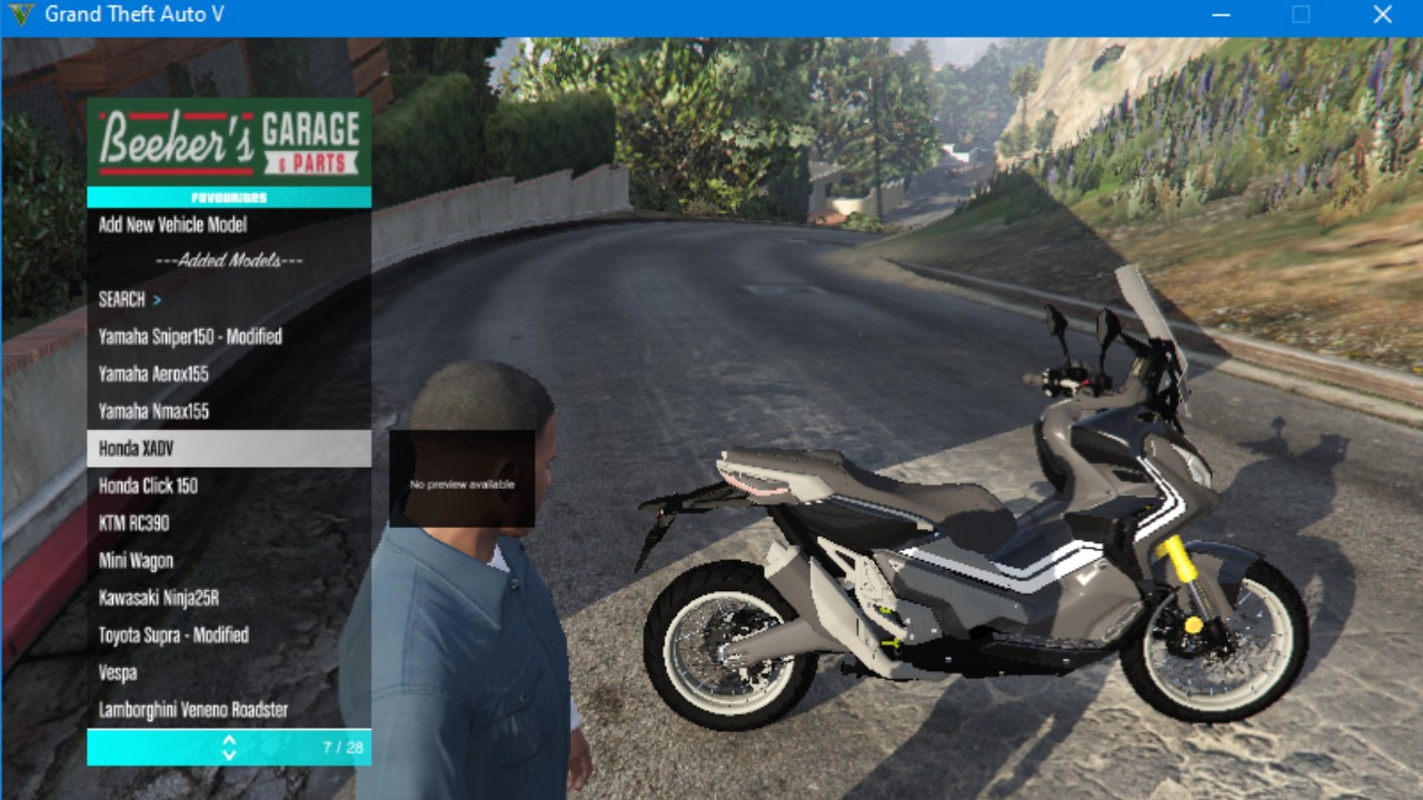 GTAV Additional MOD Files (Honda ADV)
